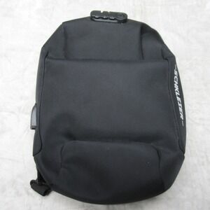 Schkleier Sling Bag Unisex Black Crossbody Anti Theft USB Charging Port Laptop